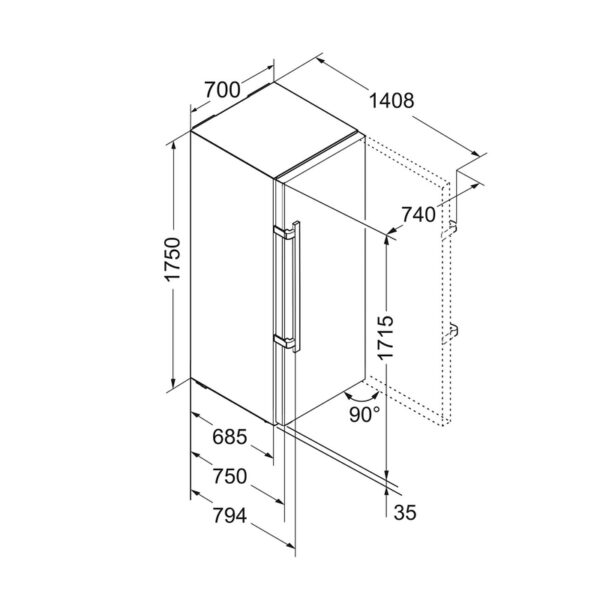 congelateur armoire nofrost bluperformance 3