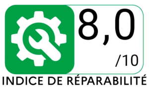 logo vert fonce indice de reparabilite 1