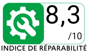 logo vert fonce indice de reparabilite 4