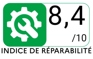 logo vert fonce indice de reparabilite 5