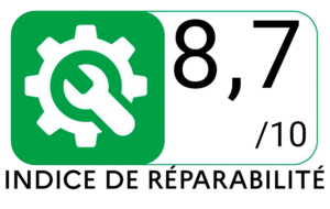 logo vert fonce indice de reparabilite 8
